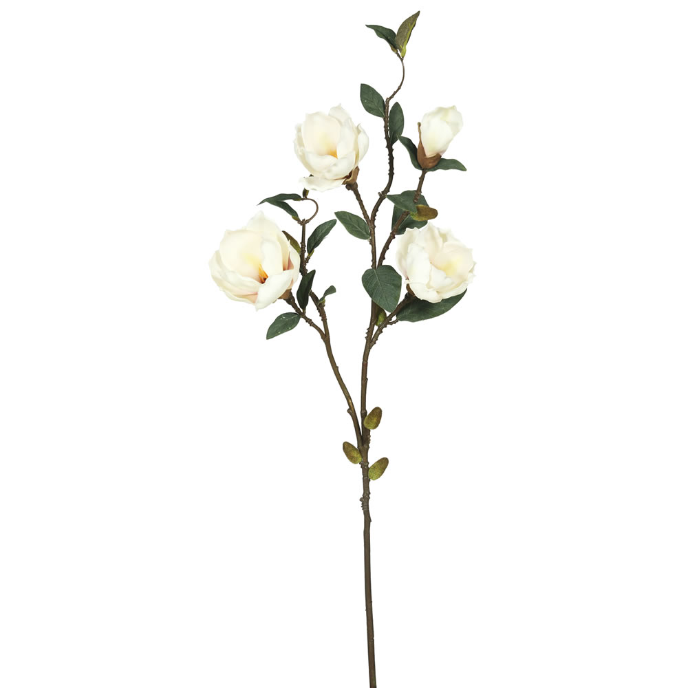 Picture of Vickerman FA172601 Magnolia X4-Cream Floral Stem 