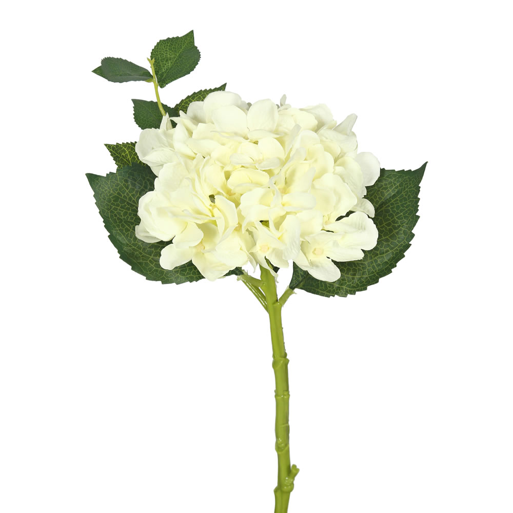 Picture of Vickerman FA173701 Short Hydrangea X2-Cream Floral Stem 