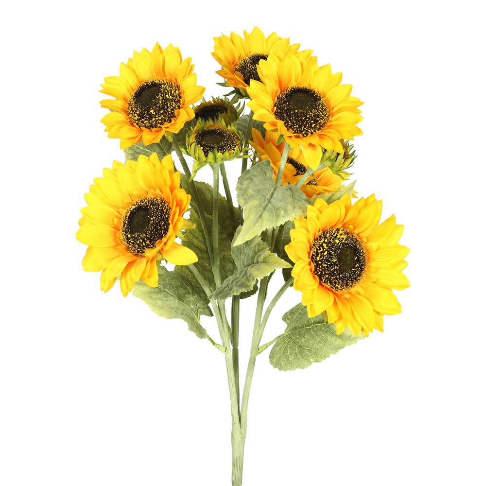 Picture of Vickerman FA174901 Sunflower X9-Yellow Floral Bush