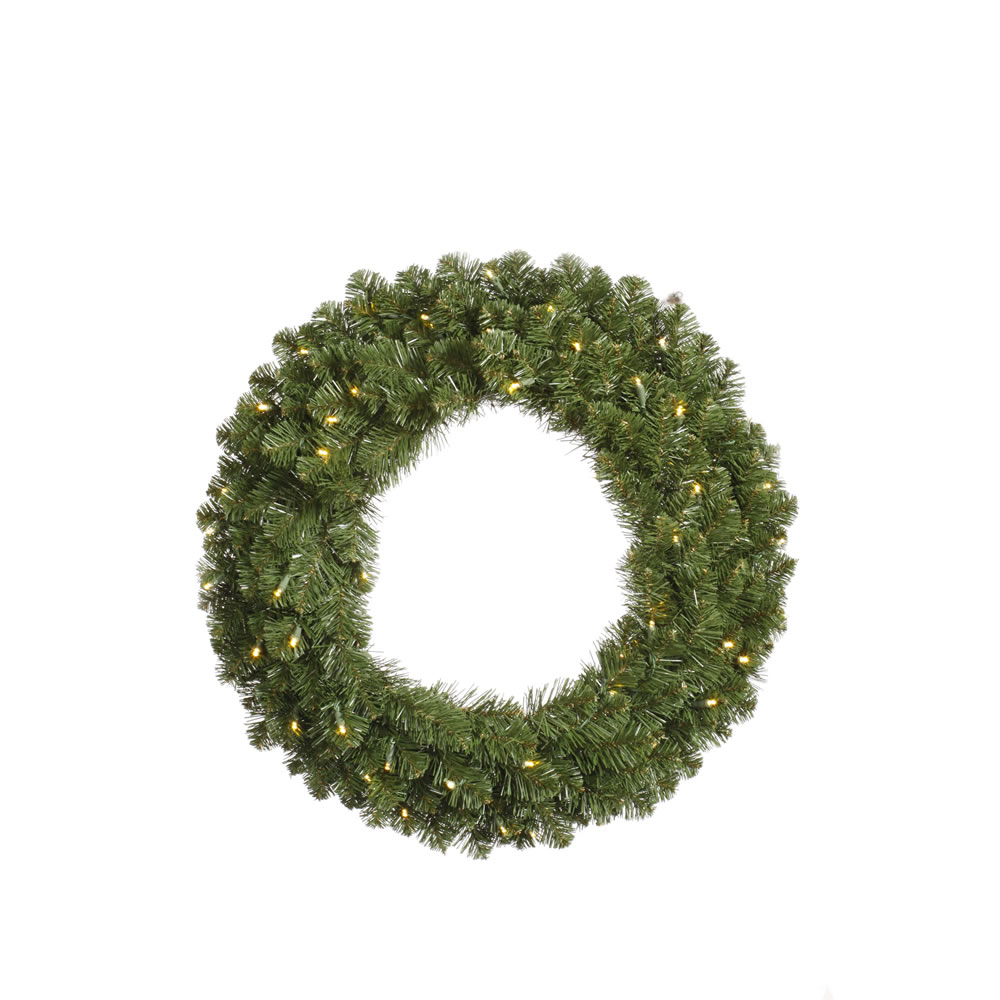 Teton Double Sided Wreath with Warm White Lights - 36 in.