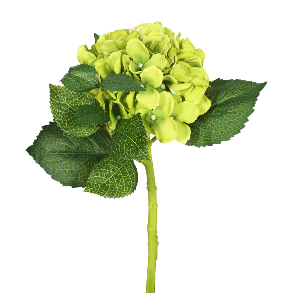 Picture of Vickerman FA173702 Short Hydrangea X2 Floral Stem  Green 
