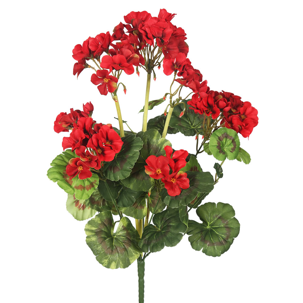 Picture of Vickerman FA174602 Geranium X9-Red Floral Bush