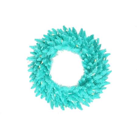 Aqua Fir Wreath - 24 in.