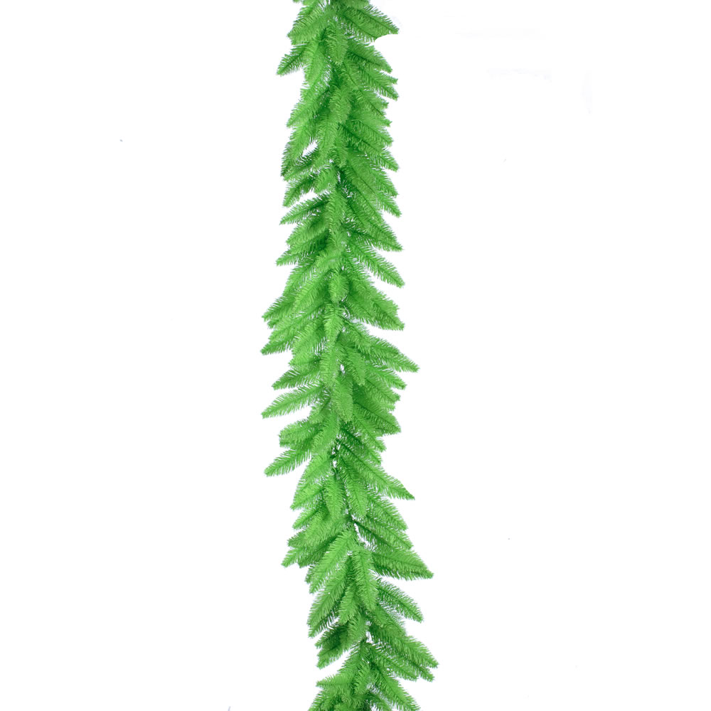 Lime Dura-Lit Garland with Lime LED Lights - 9 ft. x 14 in.