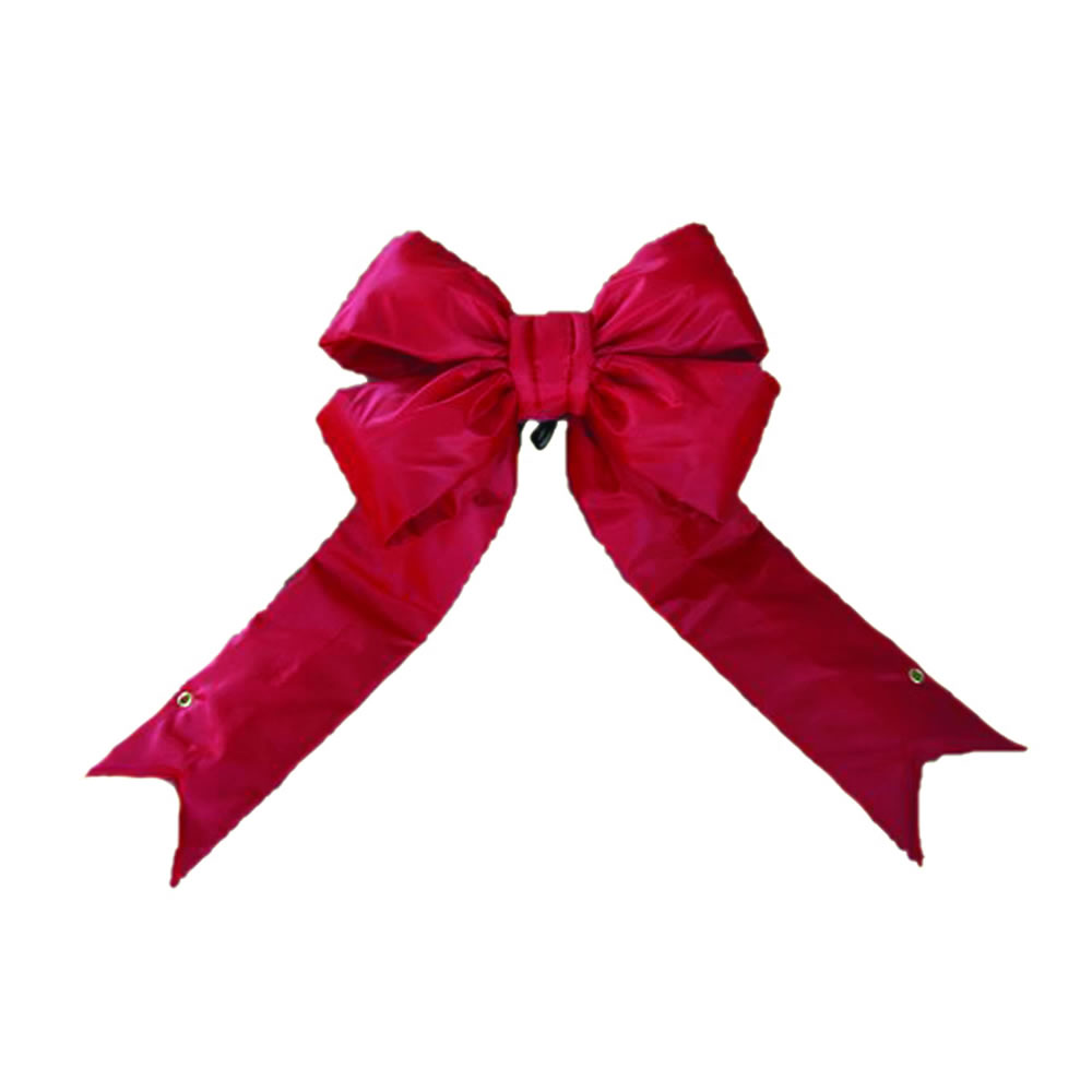 Red Nylon Outdoor Bow - 3.5 & 12 x 15 in.