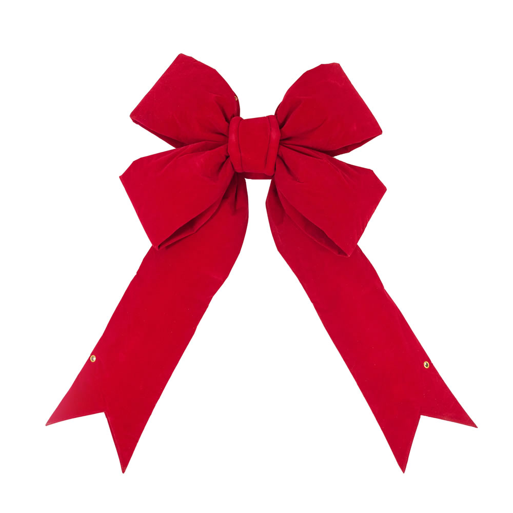Red Velvet Indoor Bow - 7 & 24 x 30 in.