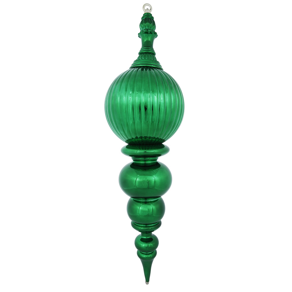 Green Shiny Finial Ornament - 28 in.