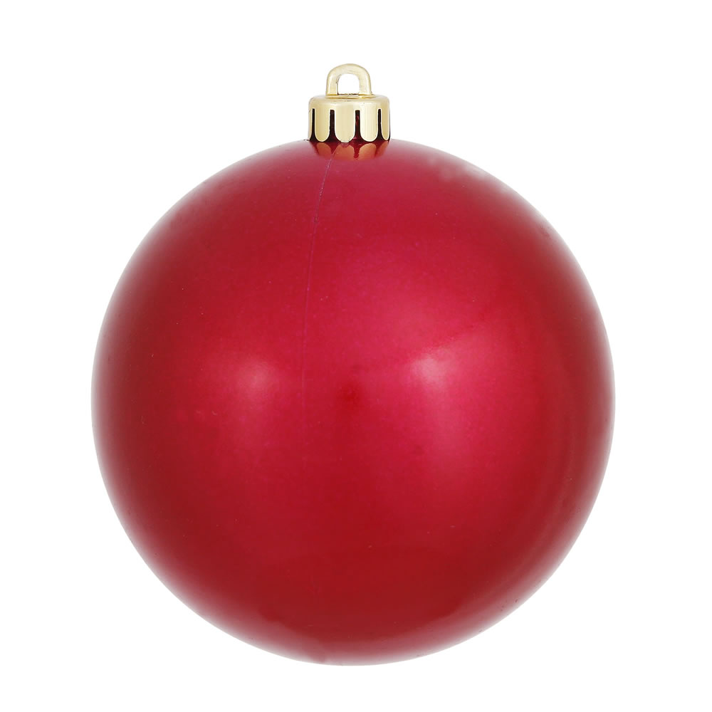 Wine Candy UV Drilled Ball Ornament, 3 in. - 12 per Bag
