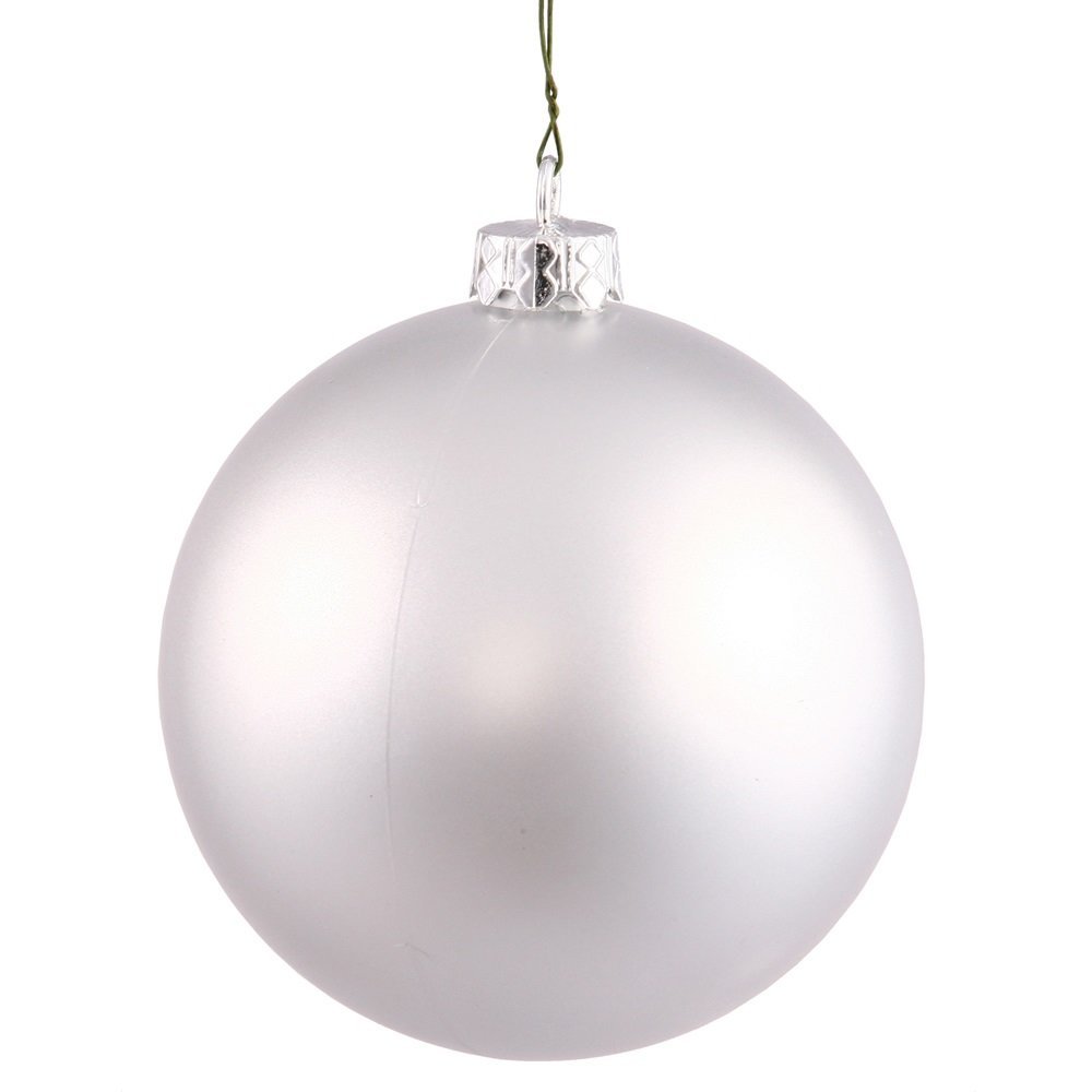 Sea Blue Candy UV Drilled Ball Ornament - 3 in. - 12 per Bag