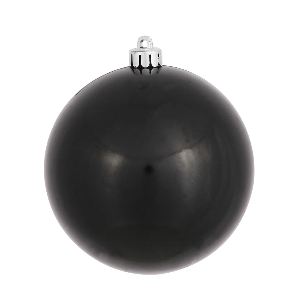 Black Candy UV Drilled Ball Ornament, 6 in. - 4 per Bag
