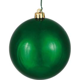 N592574DCV Midnight Green Candy UV Drilled Cap Ball Ornament - 10 in.