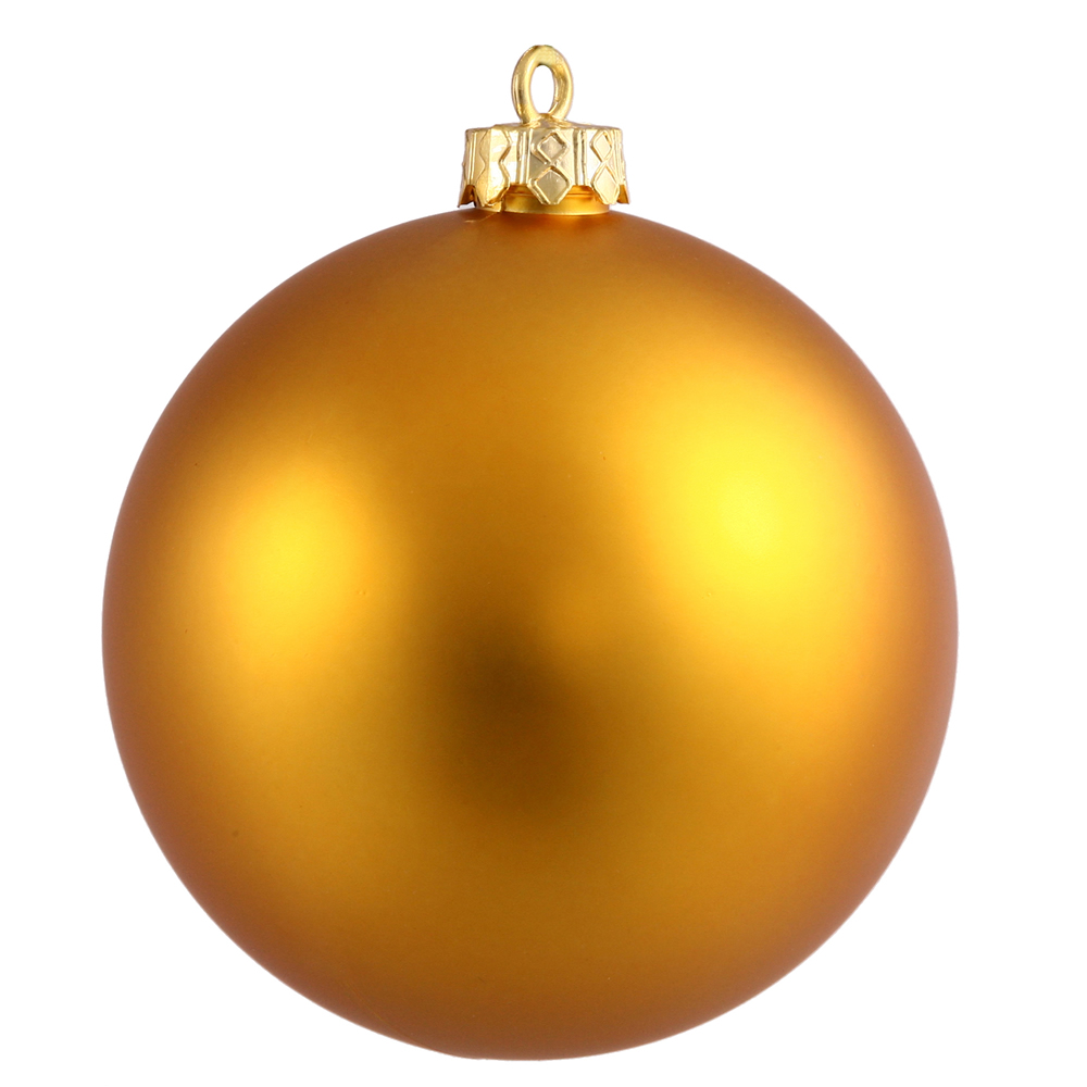 Antique Gold Matte Ball Ornament, 3 in. - 32 per Box