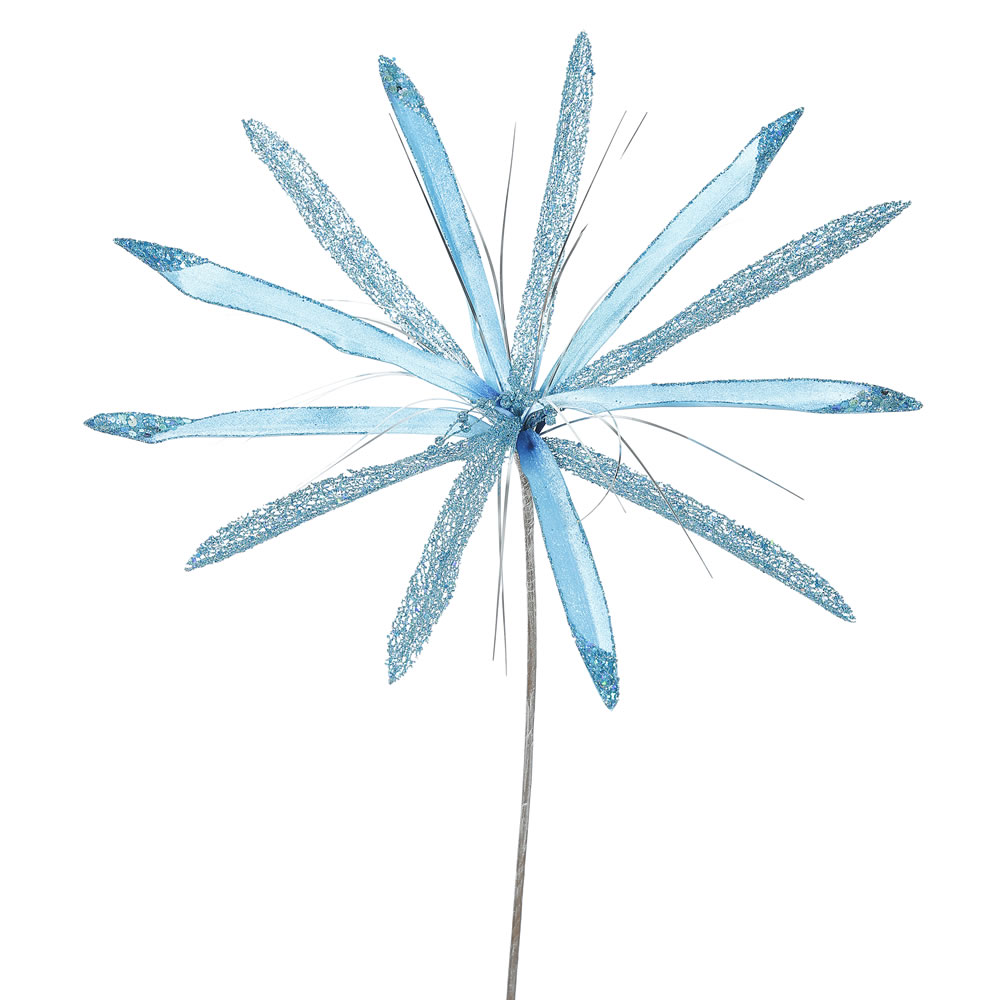 Sky Blue Papyrus Flower Stem, 24 & 20 in.