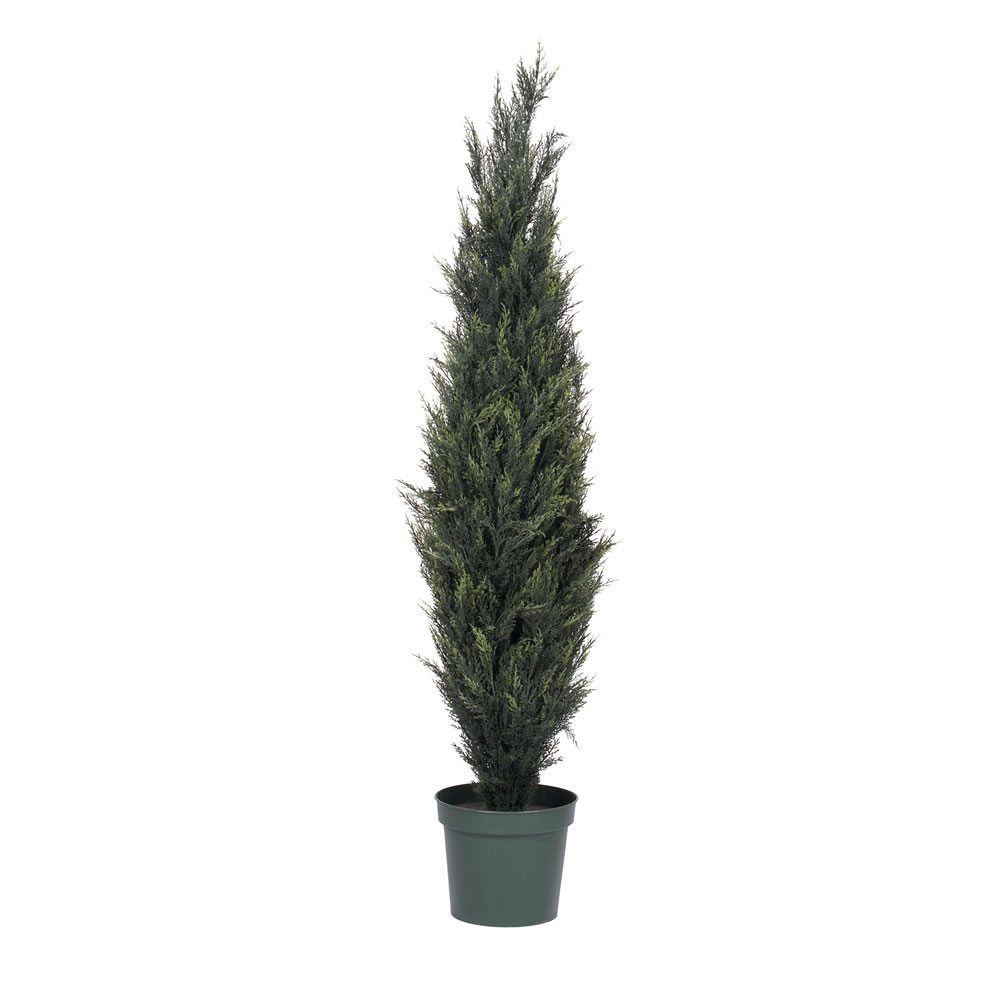 Picture of Vickerman T160172 Plastic Pond Cypress Everyday Tree with 2318 LVS - 6 ft.