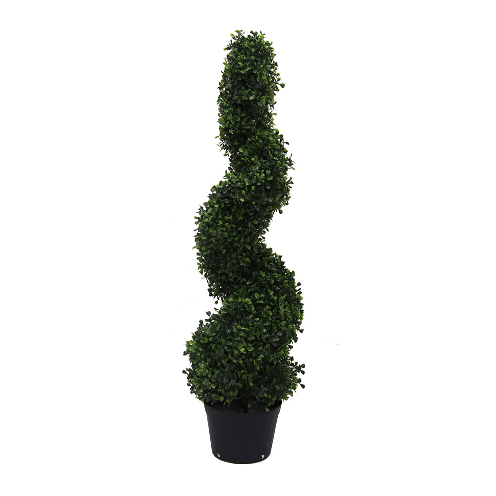 Picture of Vickerman TP170436 UV Boxwood Spiral Everyday Topiary on Pot - 3 ft.