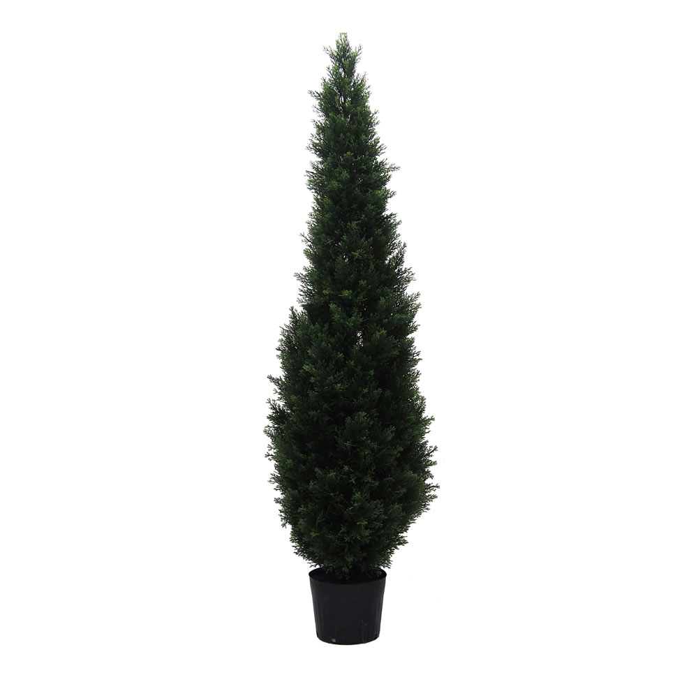 Picture of Vickerman TP170672 Potted Cedar UV Everyday Tree - 6 ft.