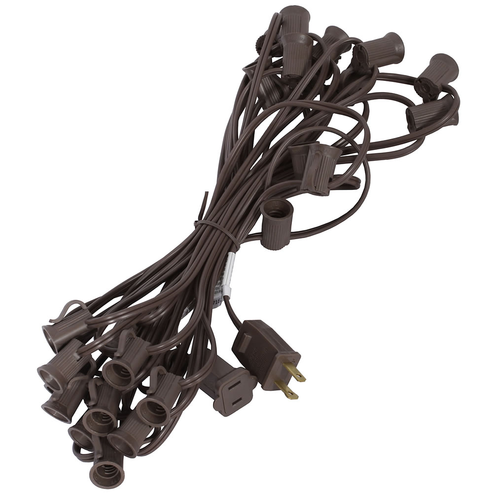 Socket End Connecting 18 ga SPT1 C7 Brown 12 in. Spacing Wire - 25 x 25 ft.