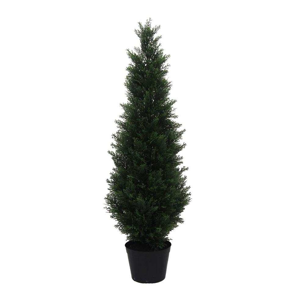 Picture of Vickerman TP170648 Potted Cedar UV Everyday Tree - 4 ft.