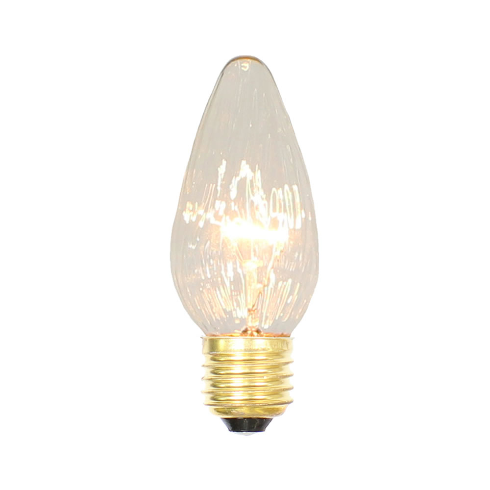 Clear Flame Medium Base 30 V 25 watt Bulbs with Clear Lights
