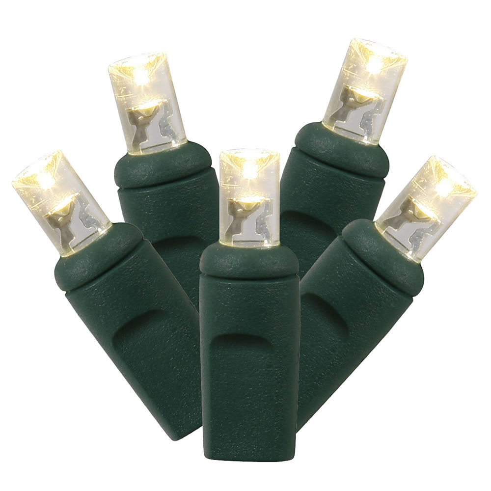 Picture of Vickerman X6G2701CSA LED Green Wire End Connecting 6 in. Spacing 35 ft. Long Light Set with Warm White Lights