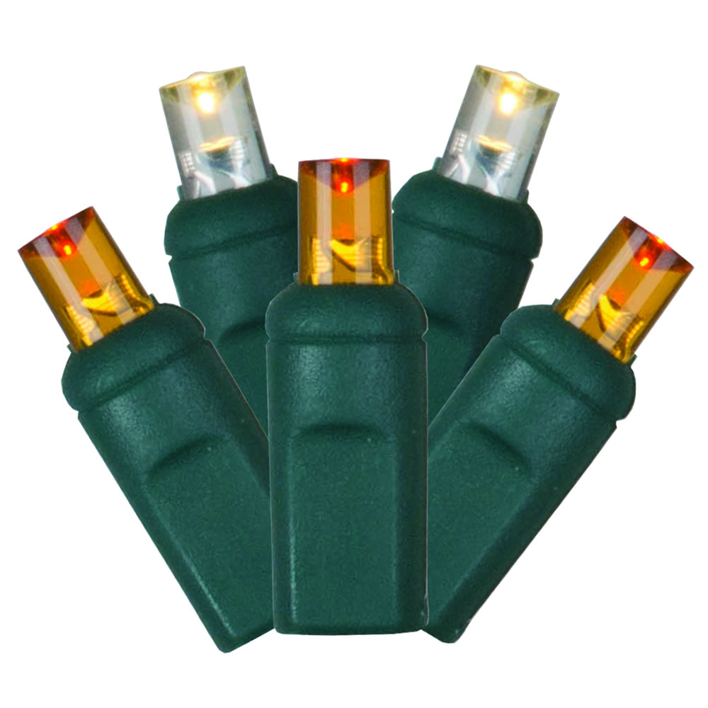 LED Elegance & Green Wire End Connecting 6 in. Spacing 35 ft. Long Light Set with Multi-Colored Lights