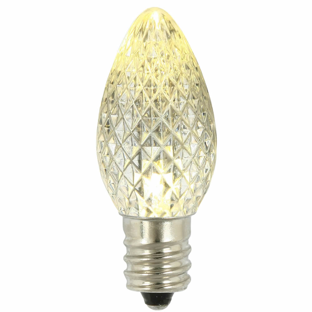 XLED5C71 C7 Faceted LED Replacement Bulbs with Warm White Lights