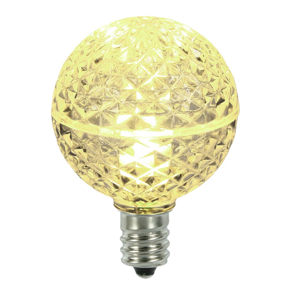 XLED5G41 G40 Faceted LED Replacement Bulbs with Warm White Lights