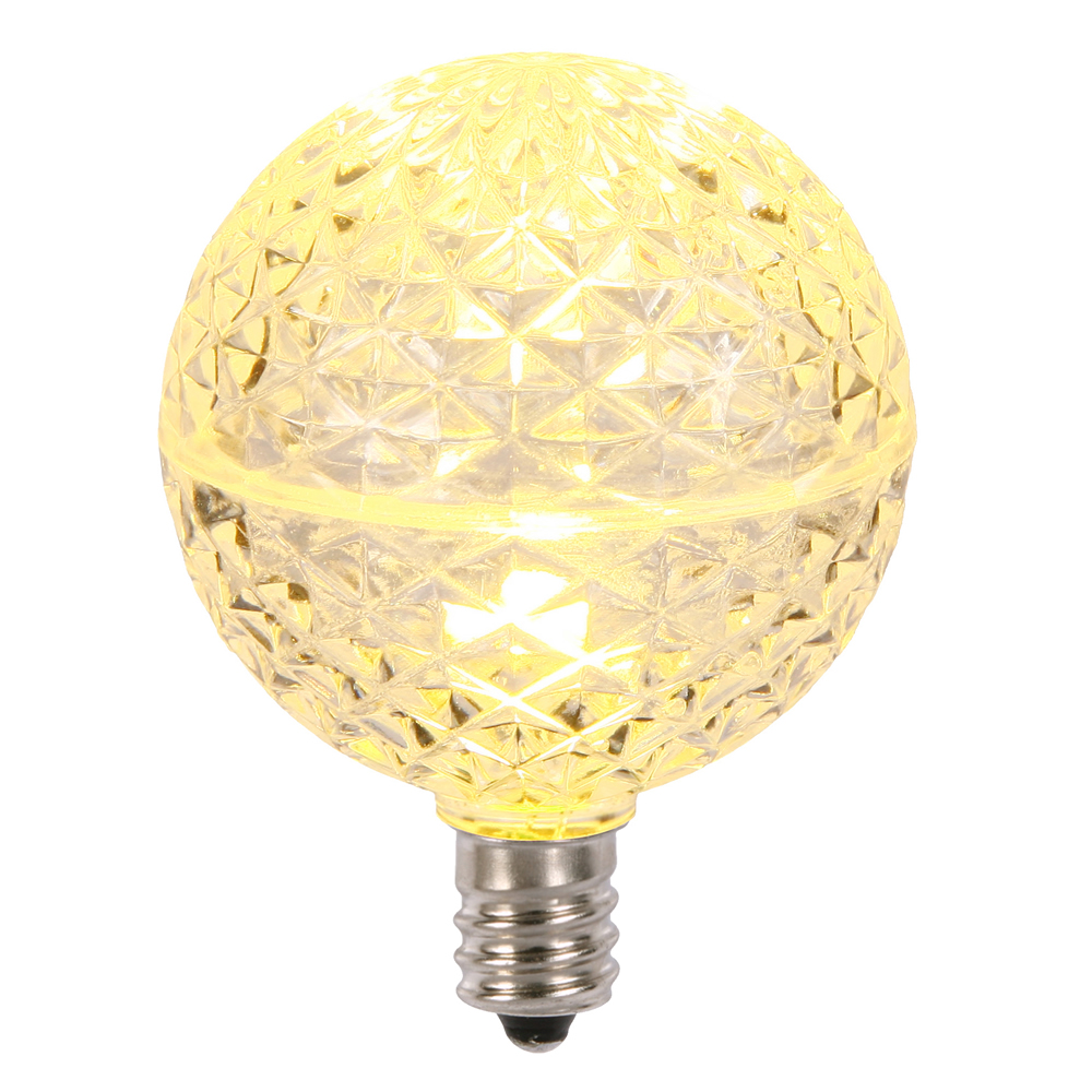 XLED5G51 G50 Faceted LED Replacement Bulbs with Warm White Lights