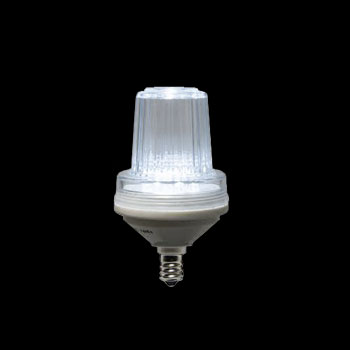 C7 LED Strobe Bulb with Pure White Lights
