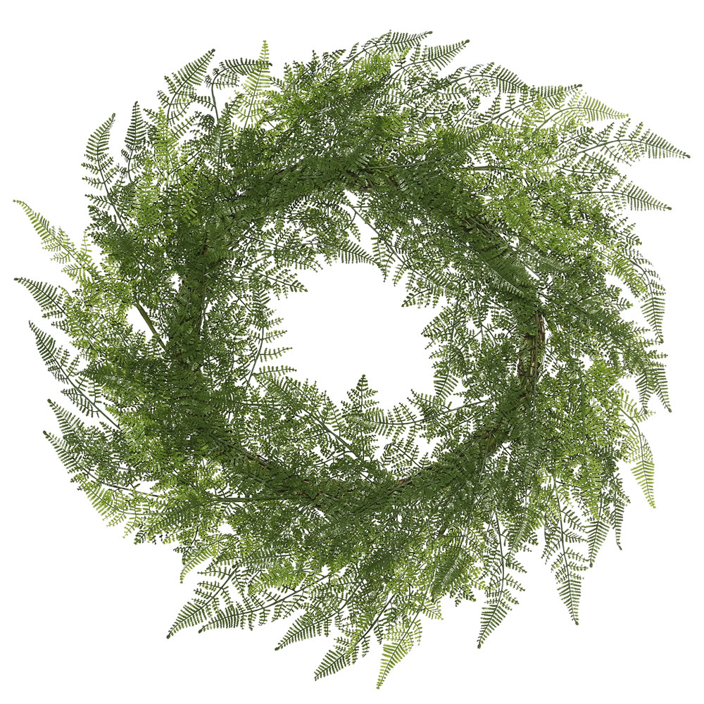Picture of Vickerman FK170601 30 in. Green Lace Fern Wreath