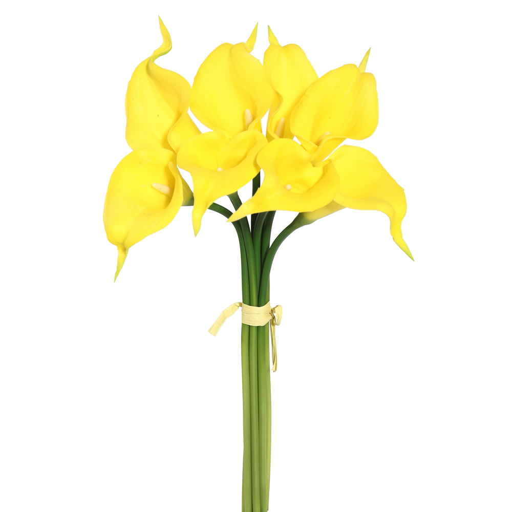 14 in. Yellow Calla Lily Bundle