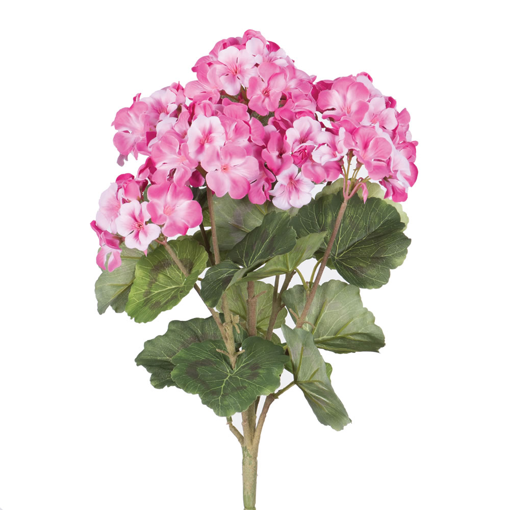 Picture of Vickerman FQ173102 18 in. Geranium Bush - Light Pink
