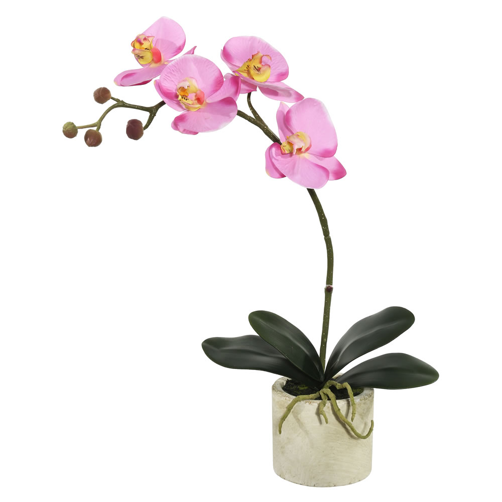 20 in. Potted Orchid X4 - Lavender