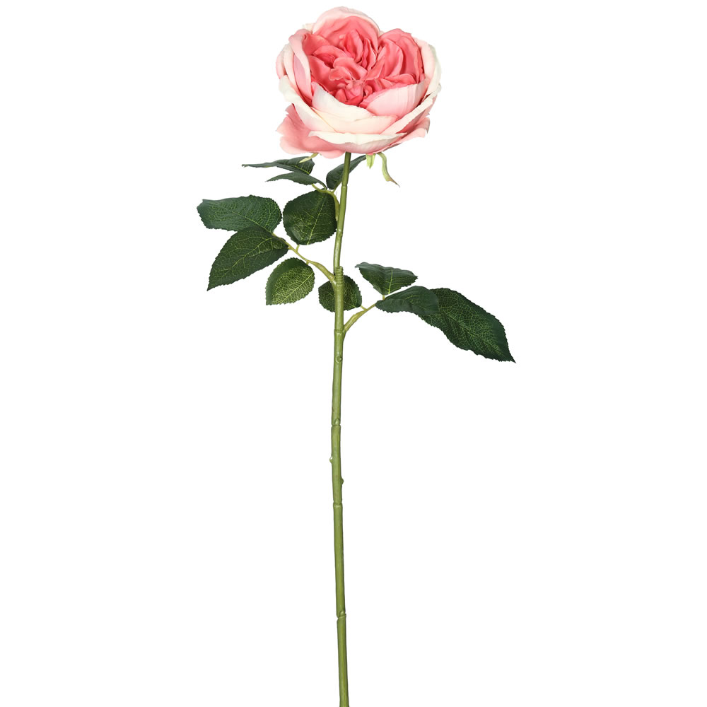 Picture of Vickerman FH170502 25 in. Open Rose Stem Dark  Pink 