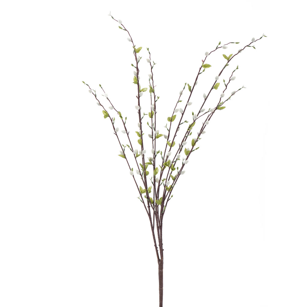 36 in. Pussy Willow Spray - Grey