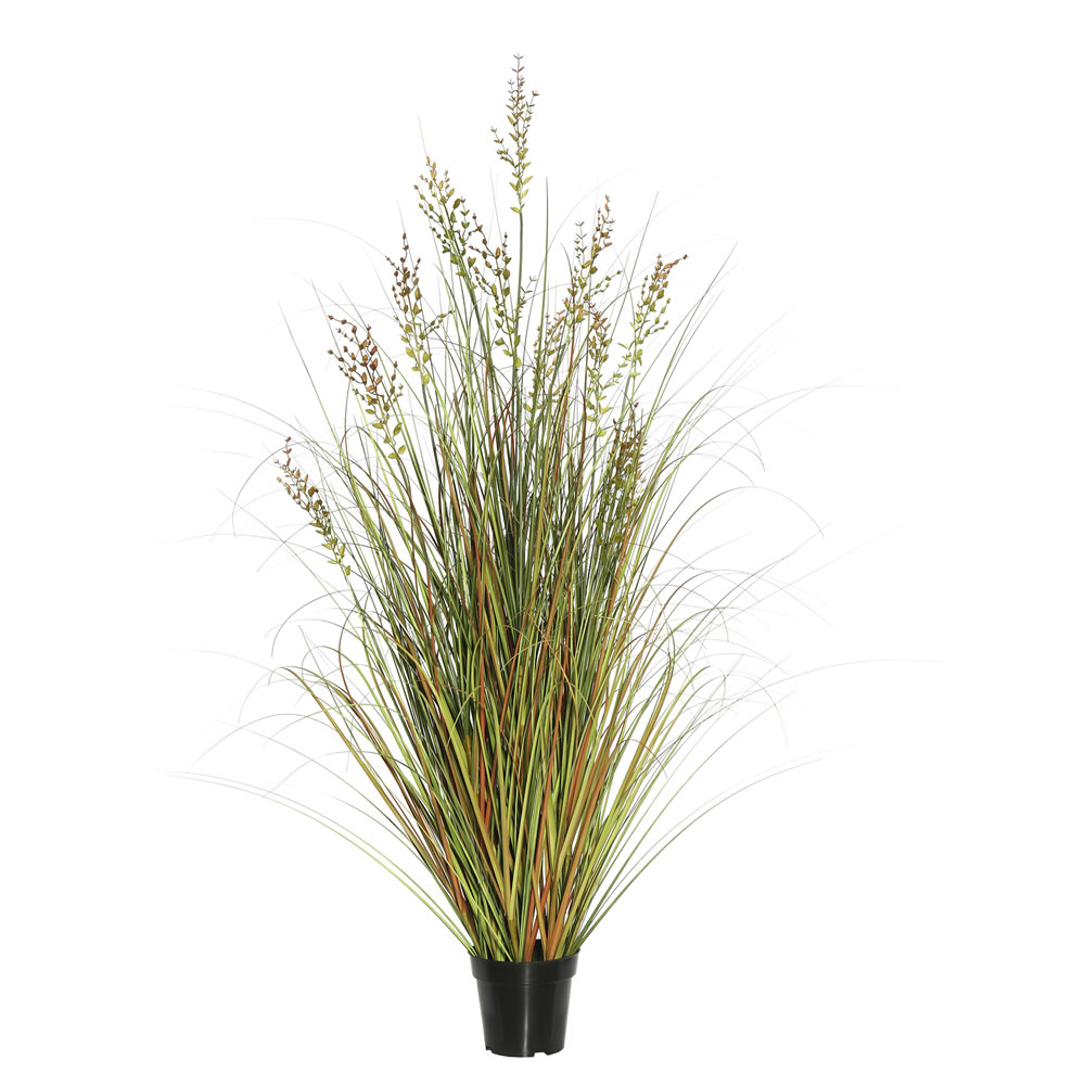 48 in. Grass in Pot, Green & Brown