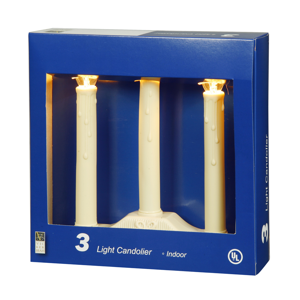 Picture of Vickerman V490103 3Lt Ivory Candolier C7 Clear 36 in. Lead