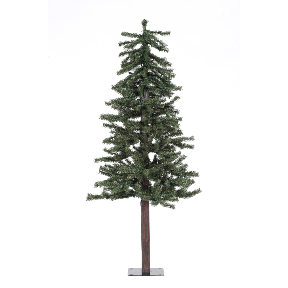 4 ft. x 25.5 in. Green Natural Alpine Tree with 337 Tips