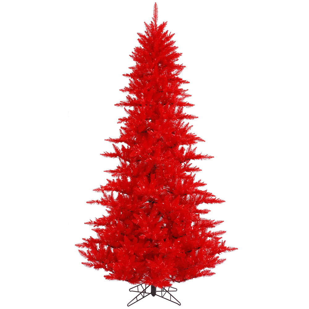 3 ft. x 25 in. Red Fir Christmas Tree with 234 Tips