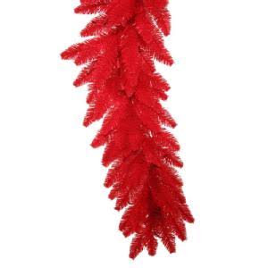 9 ft.x14 in. Red Fir Garland with 250 Tips