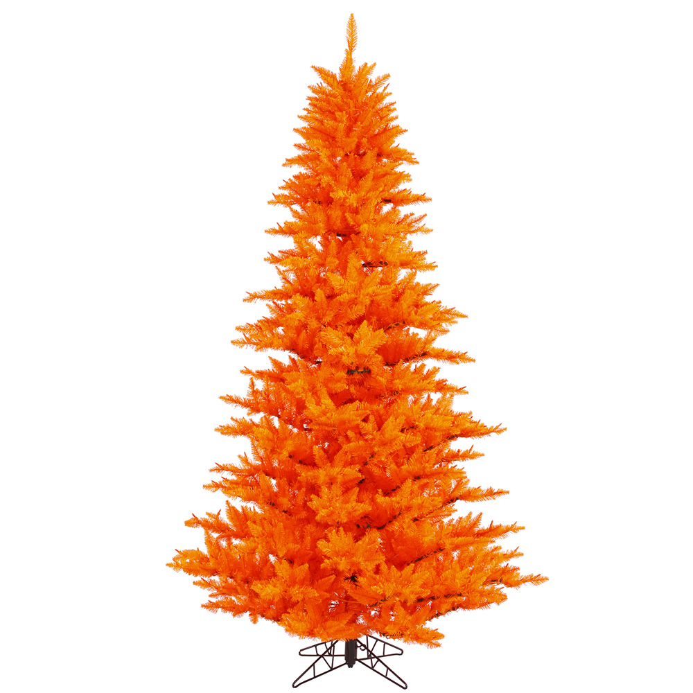 5.5 ft. x 42 in. Orange Fir Christmas Tree with 794 Tips