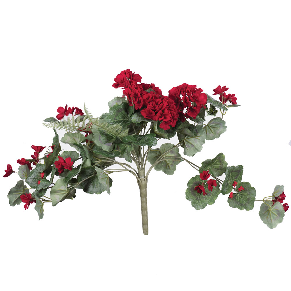 22 in. Geranium Hanging Bush - Red