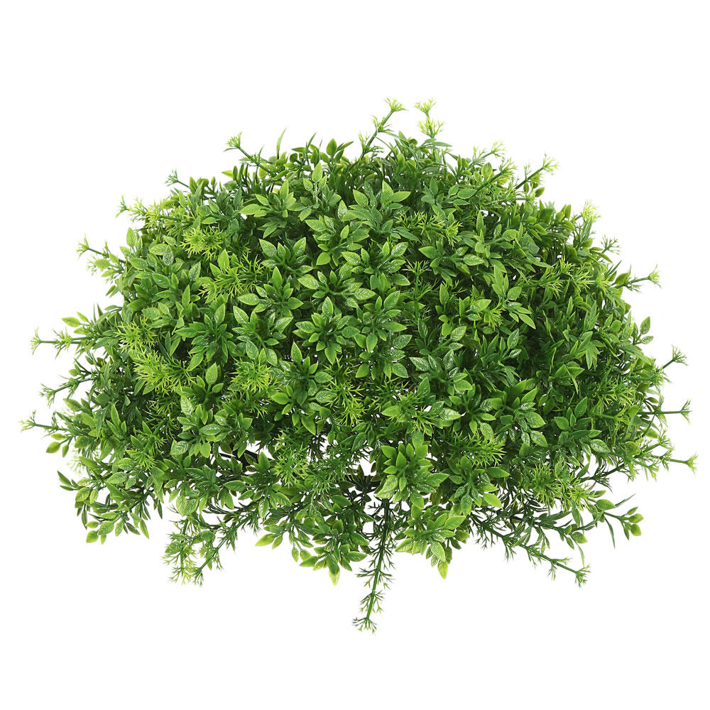 FF170601 13 in. Mixed Greenery Green Half Ball