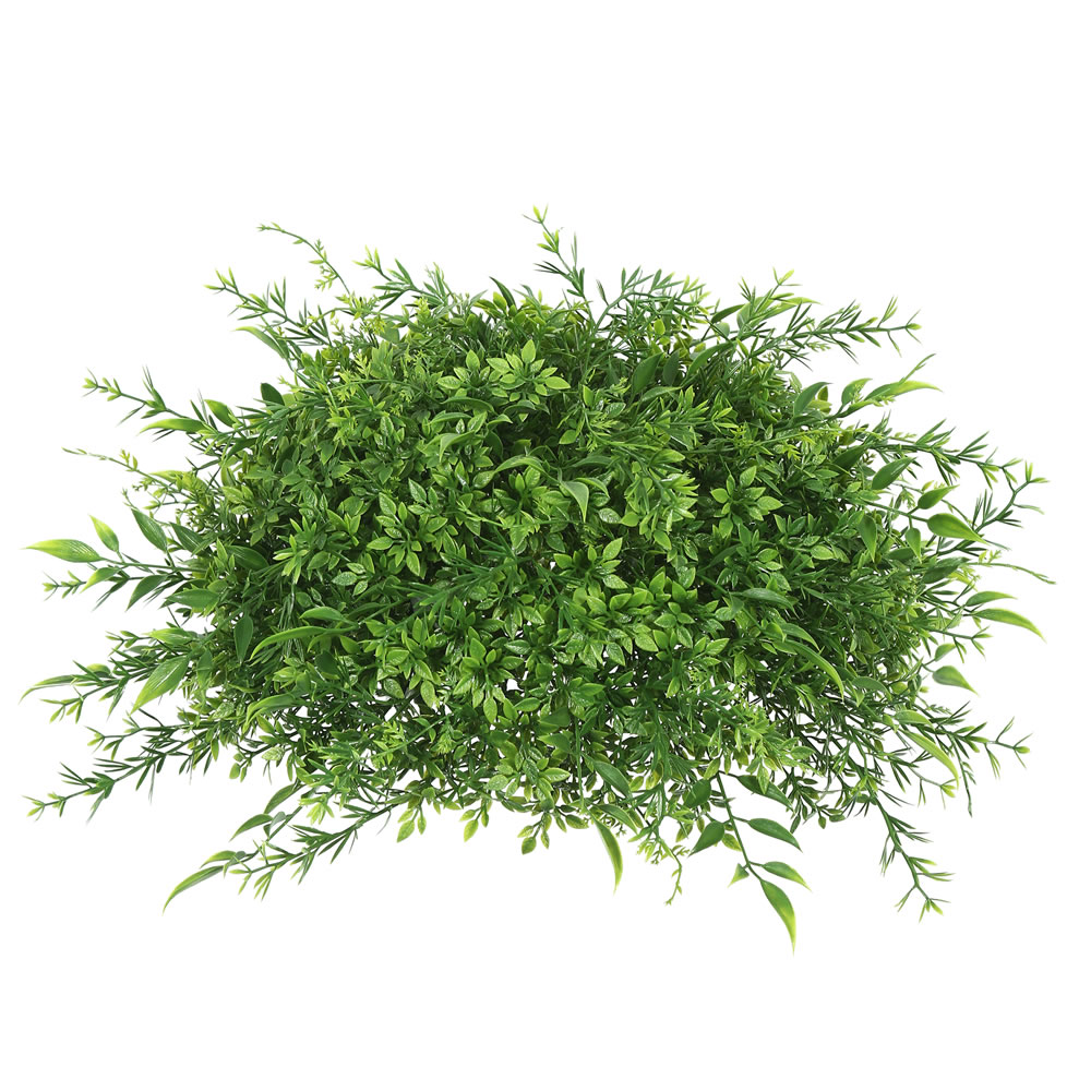 18 in. Mixed Greenery Green Half Ball