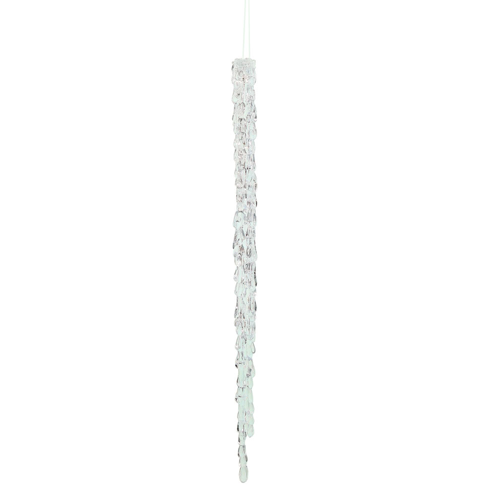 18 in. Clear Acrylic Icicle Ornament - 4 per Box