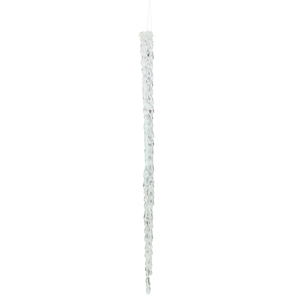 24 in. Clear Acrylic Icicle Ornament - 2 per Box