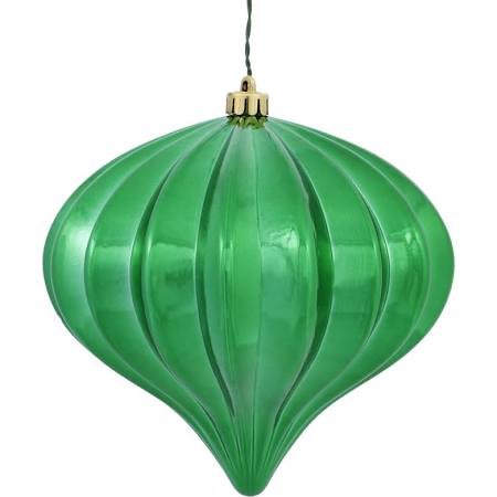 Vickerman 470954-5.7" Fuchsia Shiny Onion Christmas Tree Ornament (3 pack) (N151270DSV)