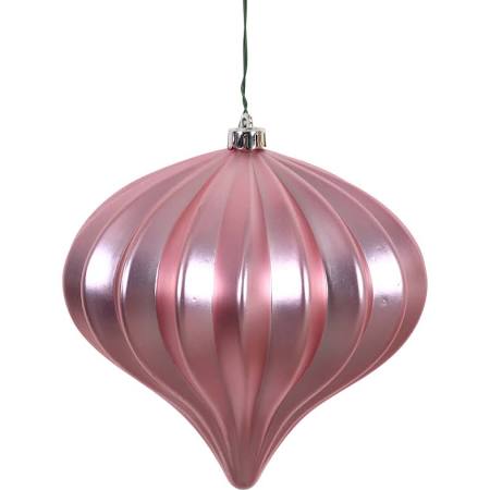5.7 in. Lavender Matte Onion UV Drilled Ornament - 3 per Bag