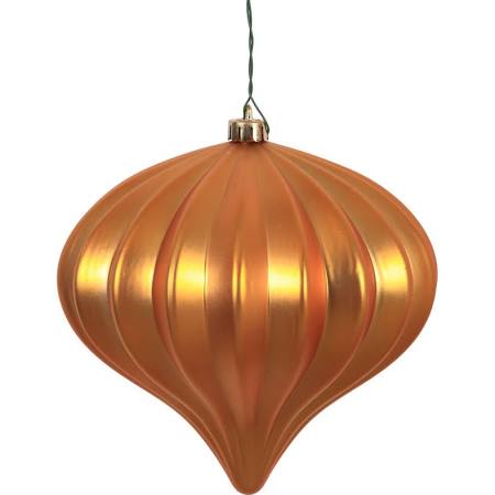 5.7 in. Copper Matte Onion UV Drilled Ornament