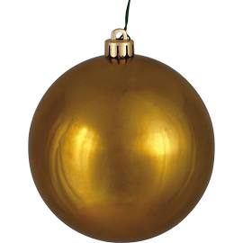 Vickerman 475393-8" Olive Shiny Finial Christmas Tree Ornament (3 pack) (N174514D)